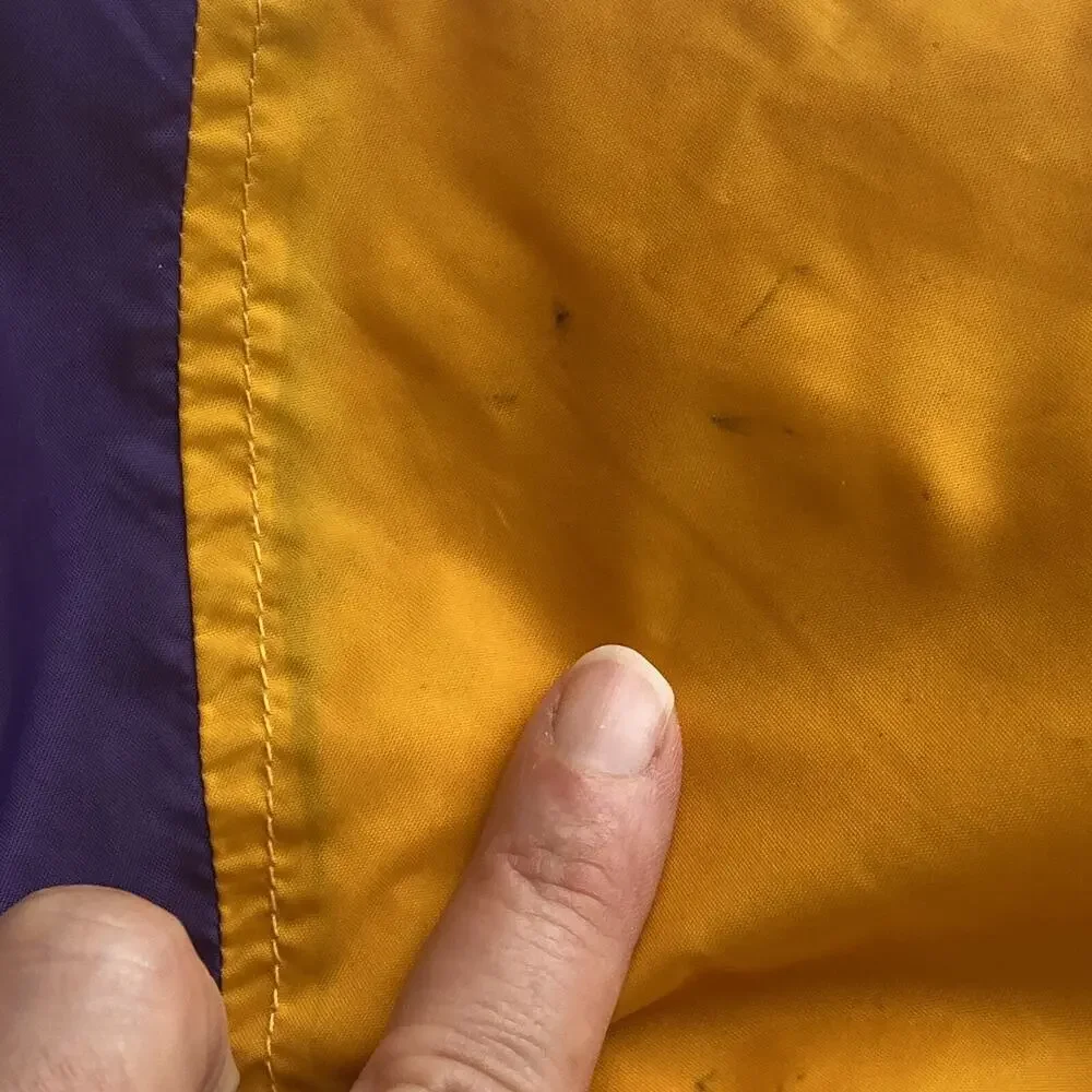 Lakers Jacket Adult Large VINTAGE NBA Half Zip Anorak Windbreaker Los Angeles